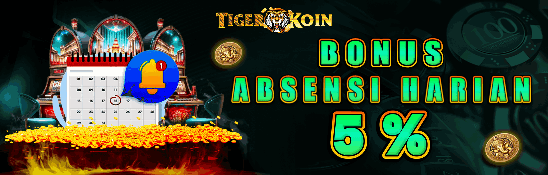 Tigerkoin - Bonus Absensi Harian