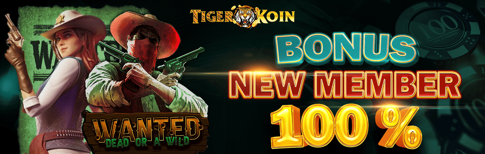 TIGERKOIN : Bonus New Member 100%